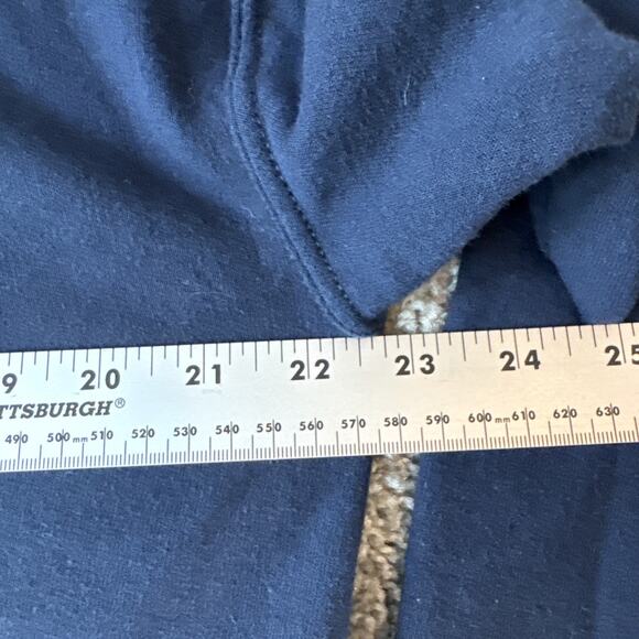 Bass Pro Shops Pullover Hoodie Oversized Sweatshirt Size Medium Navy Blue Hooded - Picture 6 of 7